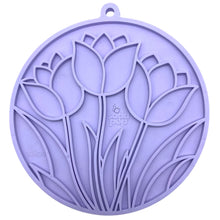 Load image into Gallery viewer, Tulip Design eMat - Enrichment Lick Mat For Dogs and Cats - With Suction Cups | USA Made