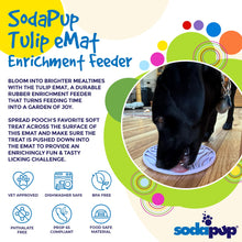 Load image into Gallery viewer, Tulip Design eMat - Enrichment Lick Mat For Dogs and Cats - With Suction Cups | USA Made