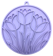 Load image into Gallery viewer, Tulip Design eMat - Enrichment Lick Mat For Dogs and Cats - With Suction Cups | USA Made