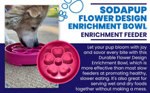Load image into Gallery viewer, Flower eBowl Deep Slow Feeder Dog Bowl for Enrichment | USA Made
